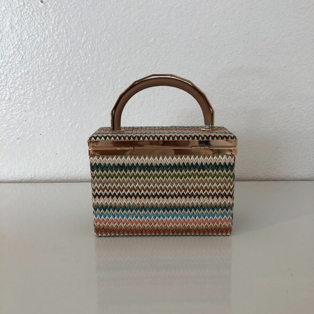 Zara Mini Raffia Bag - Picture 2 of 7